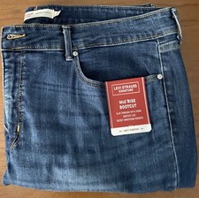 Levi Strauss Signature Women's Mid Rise Boot Cut Blue Jeans 20M W35 x L32 NEW