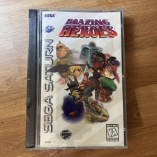BLAZING HEROES (Mystaria) + Reg. Card (Sega Saturn, 1996) COMPLETE / CIB SEALED