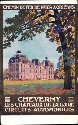 Künstler Ak Duval, C., Cour-Cheverny Loir-et-Cher, Les Chateaux de... - 3330800