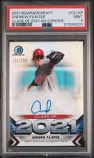 2021 Bowman Chrome Andrew Painter Class Of 2021 Refractor 126/250 AUTO PSA 9