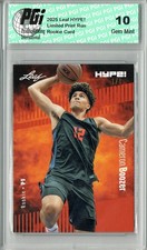 Cameron Boozer 2025 Leaf HYPE! #182 Masterpiece 1 of 1 Rookie Card PGI 10. rookie card picture