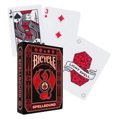 Bicycle Spellbound Playing Cards Deck – Fantasy Dragons, Foil, Poker Size