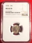 1935 Mercury Dime 10C NGC MS 66 FB *953*