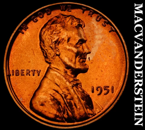 1951 Lincoln Wheat Cent- Choice Gem Proof Luster No Reserve #i8187