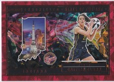 CAITLIN CLARK Indiana Fever WNBA State of the Art RARE RED CRACKED ICE VERSION $