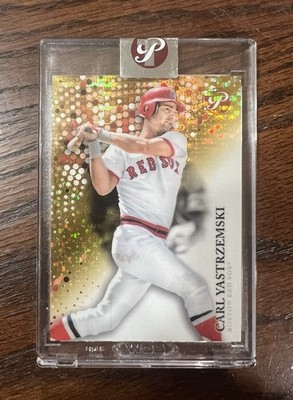 2022 Topps Pristine Carl Yastrzemski Gold Pristine Parallel /50 Boston Red Sox