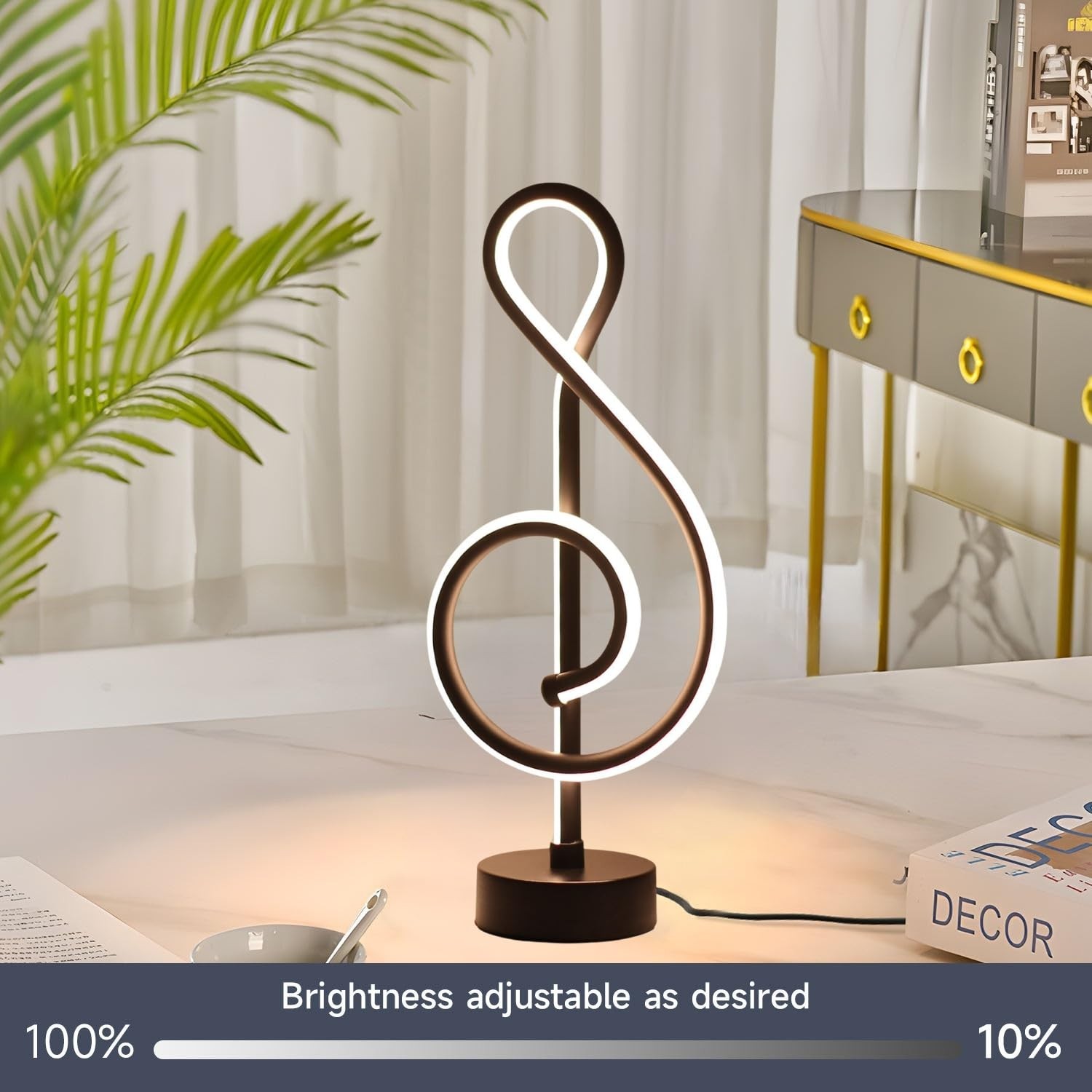 LED Table Lamp – Elegant Acrylic Decorative Bedside Light with Warm Ambient