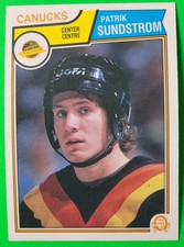 1983-84 O-Pee-Chee OPC Hockey Card #361 Patrik Sundstrom RC Rookie Canucks NM