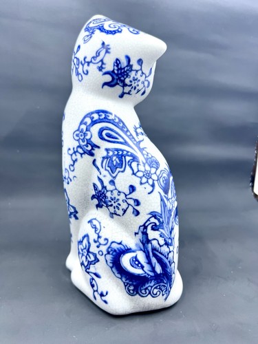 Vintage Siamkatze Figur blau & grau Keramik Paisley Formalitäten Baum Bros - Bild 4 von 10
