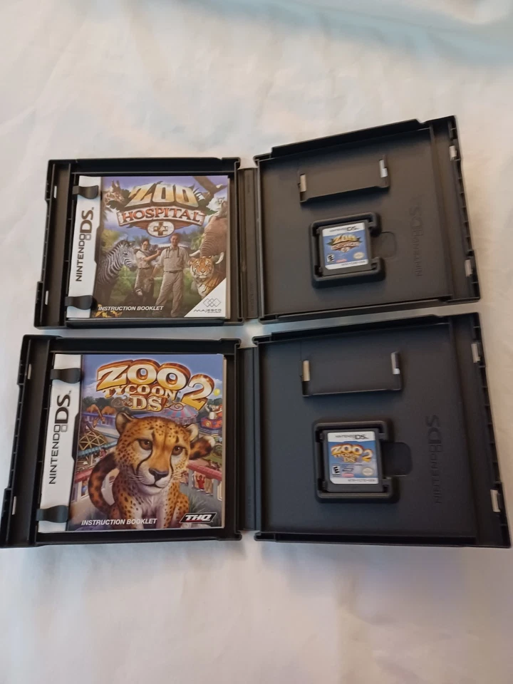 Nintendo DS Zoo Tycoon 2 DS & Zoo Hospital  Video Games Lot of 2 w Case & Manual - Image 2 of 4
