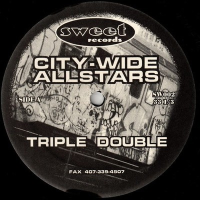 City-Wide Allstars - Triple Double / Light It Up (12'') (Very Good Plus (VG+)) -