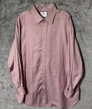 Charles Tyrwhitt Classic Fit Dress Shirt Mens 18/35 Pink Checks Preppy Hipster