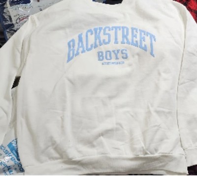 Backstreet Boys Into the Millennium Official Merchandise White 2X-Large Sweatsh 