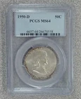 1950-D 90% Franklin Half Dollar PCGS MS64 (558)