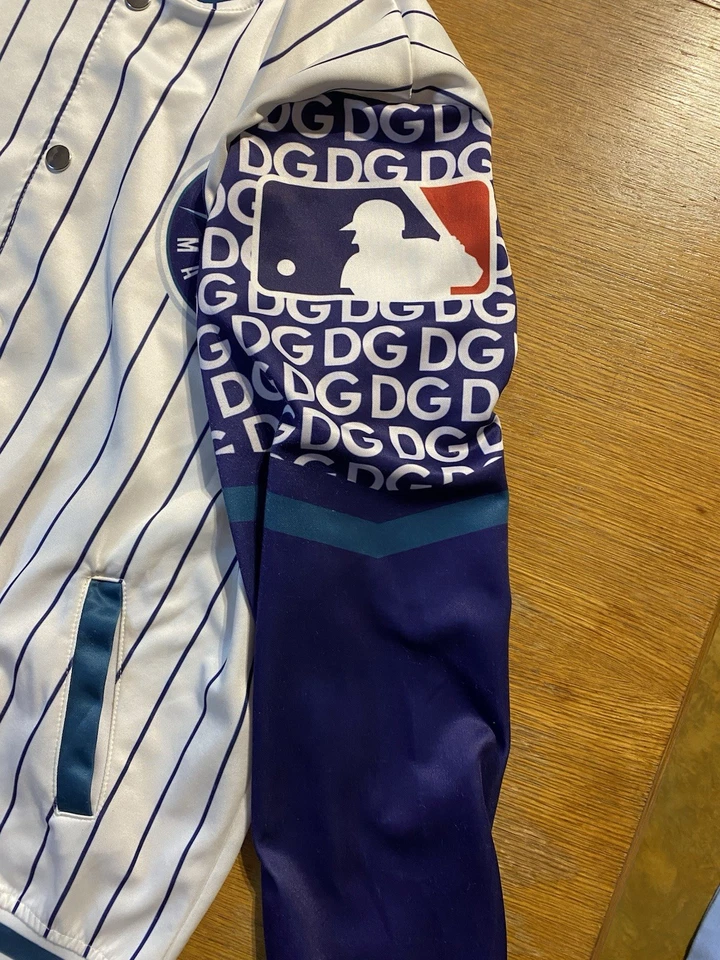 Seattle Mariners DGK Satin Jacket Small MLB Pinstripe Snap Urban Streetwear Rare - Image 3 of 4