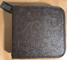 Tim Holtz Idea-ology ORIGINAL EMBOSSED STAMP STORAGE BINDER w/5 folders MINT