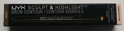 NYX Sculpt & Highlight Brow Contour Duo SHBC07 ASH BROWN MEDIUM BEIGE NEW!