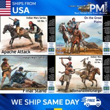 Bundle lot of Master box 35188 35189 35191 35192 Indian Wars Series 1/35
