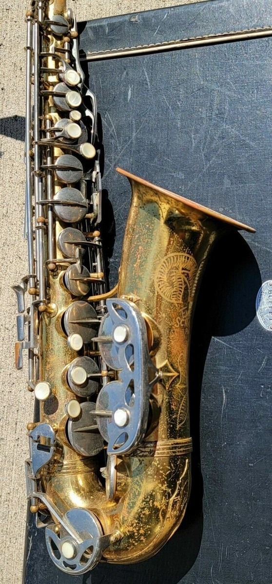 Vtg Evette Schaeffer Buffet Saxophone #17462 Paris France w