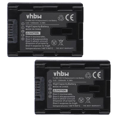 Akku + USB-Ladegerät Set Für JVC BN-VG114 & Viele Kameras – Mit Netz-, Kfz- & USB-Ladung