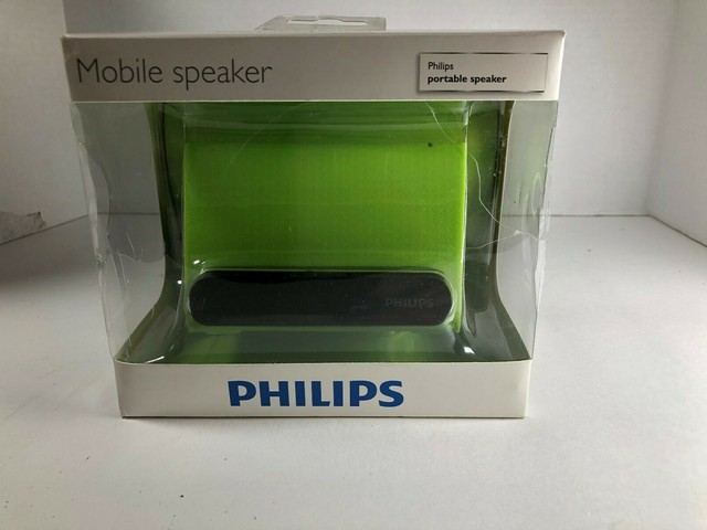 philips green portable speaker