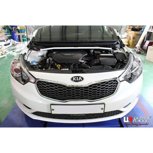 For 2014-2016 Kia Forte Ultra Racing 2-Points Front Strut Bar (URKR-TW2-2631) - Picture 1 of 8