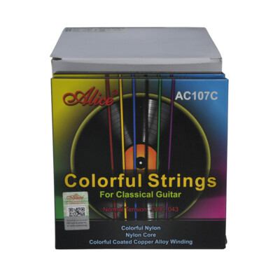 10Sets Alice Colorful Nylon Classical Guitar Strings Coated Copper Alloy AC107C