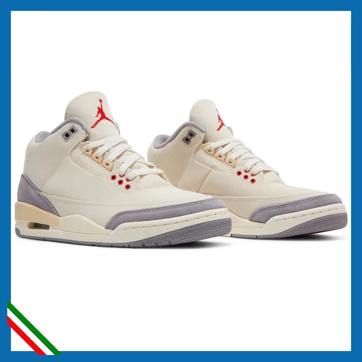 SCARPE SNIKERS AIR JORDAN 3 RETRO SE MUSLIN MUSLIN EU 40 US 7