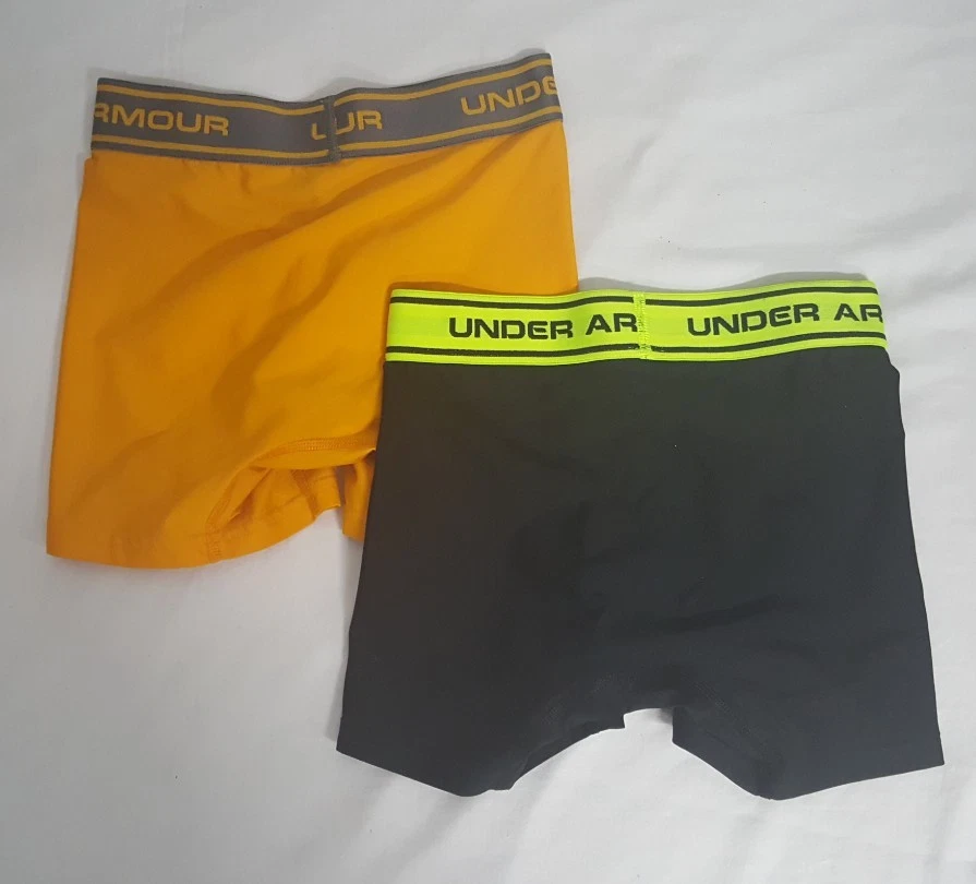 UNDER ARMOUR BOYS ORIGINAL BOXERJOCK UNDERWEAR SINGLE PAIR ORANGE MEDIUM  READ!