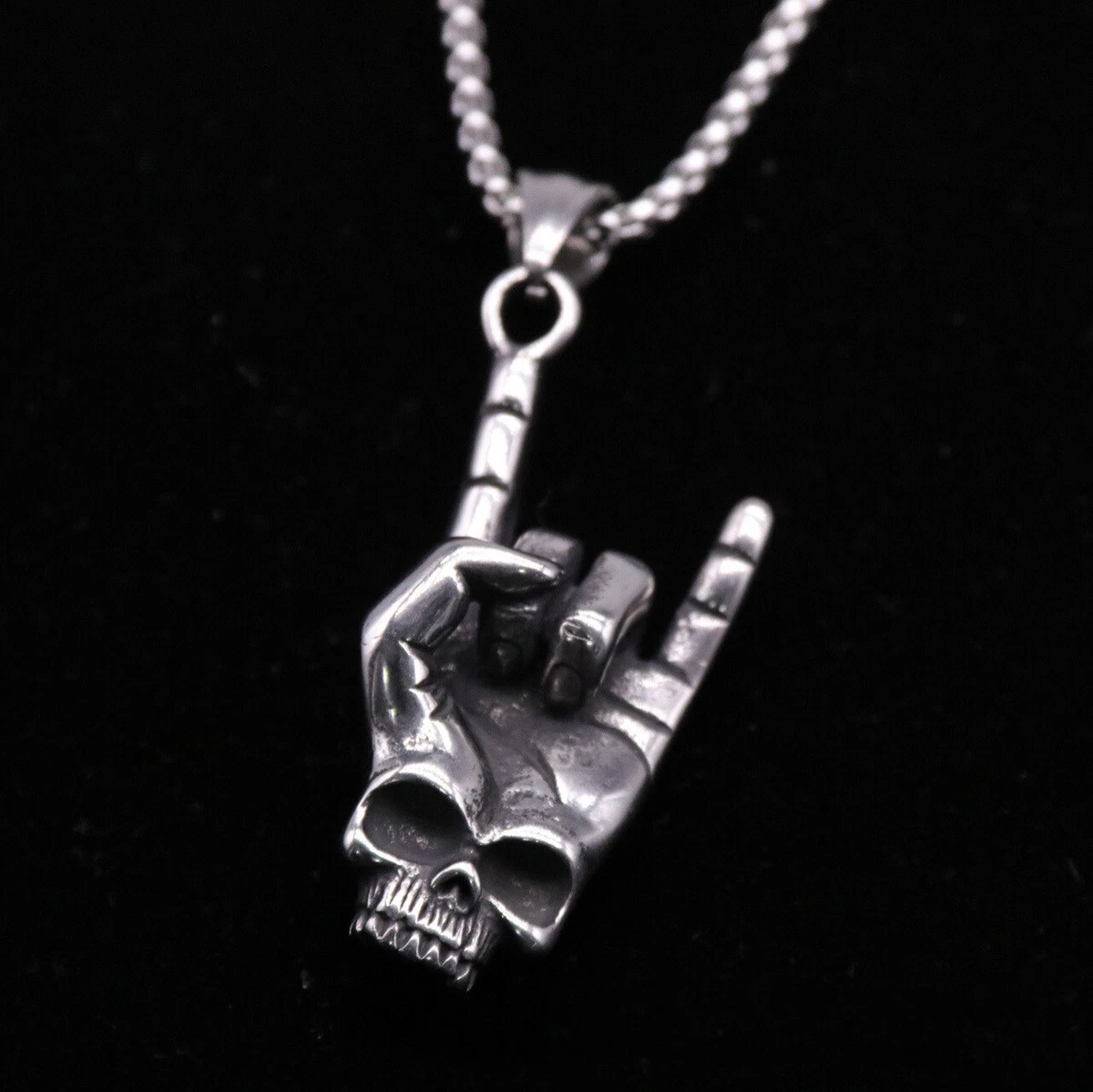 Mens deals rock necklace