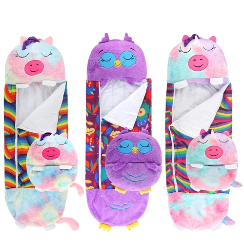 130cm Kids Sleeping Bag Lazy Warm Thermal Boys Girls Sleep Sack Home Blanket - Picture 7 of 36