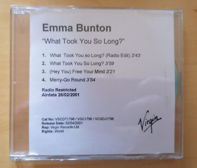 VERY VERY RARE Emma Bunton What Took You So Long UK RADIO PROMO CD SPICE GIRLS