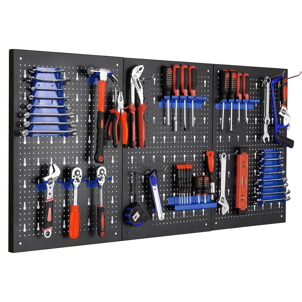 TUPARKA Werkzeugwand Set 120 Teile - Lochwand Organizer Mit Peg Locks