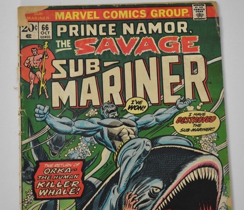 Prince Namor, the Savage Sub-Mariner 66 Edad de Bronce Retorno de Orca en muy buen estado - Imagen 2 de 5