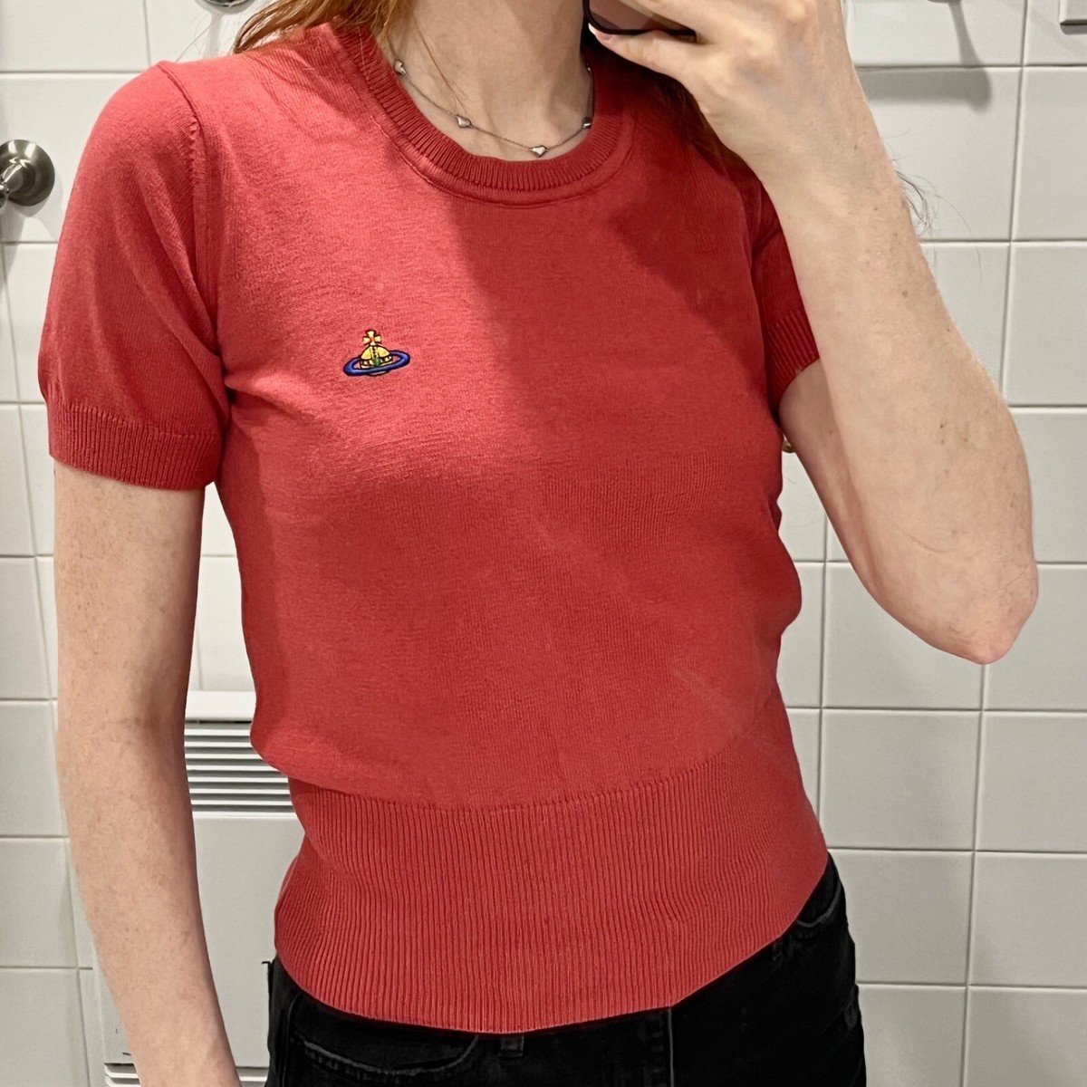 【関税&送料込】Vivienne Westwood Bea Shirt Yellow Bea T-Shirt by Vivienne Westwood on Sale