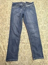 VGS Skinny Womens Jeans Designer Blue Sz. 10 Cute Ladies Pants Casual Wear