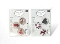 Rico Design Stickpackung ,,Joyeux Noel‘‘ 2X 3 KnöPfe Ø4Cm; Komplettset