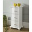 3 drawer accent chest white inroom designs wood