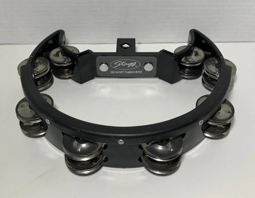 Stagg Black Drum Set Tambourine Music Instrument No Mounting Hardware ...