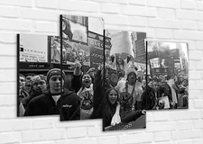 AUTHOR PAINTING on canvas - Canvas on wooden frames - New York