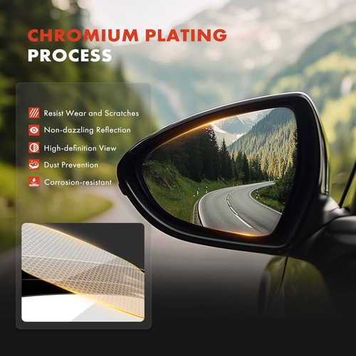 Right Passenger Side Mirror Glass w/Heated for Volvo S60 V60 Cross Country S80 - 第 5/11 張圖片