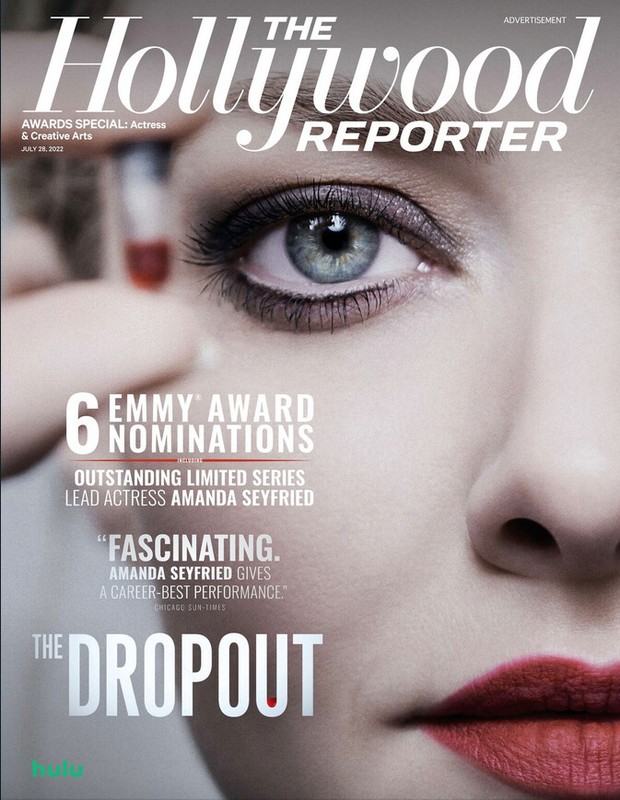 The Hollywood Reporter    THE DROPOUT    July 28, 2022 New
