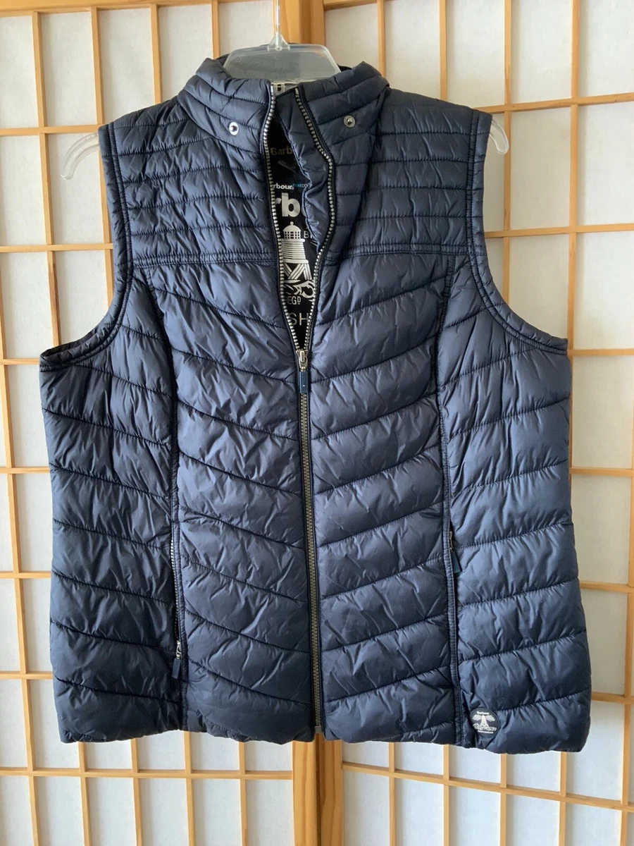 Barbour navy best sale vest