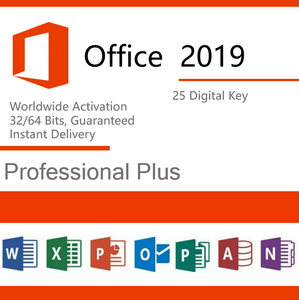 Microsoft Office 2019 Professional Plus Product Key License Retail