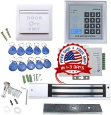 Kit De Sistema Control Acceso Puerta Independiente Cerradura Magnetica Electrica