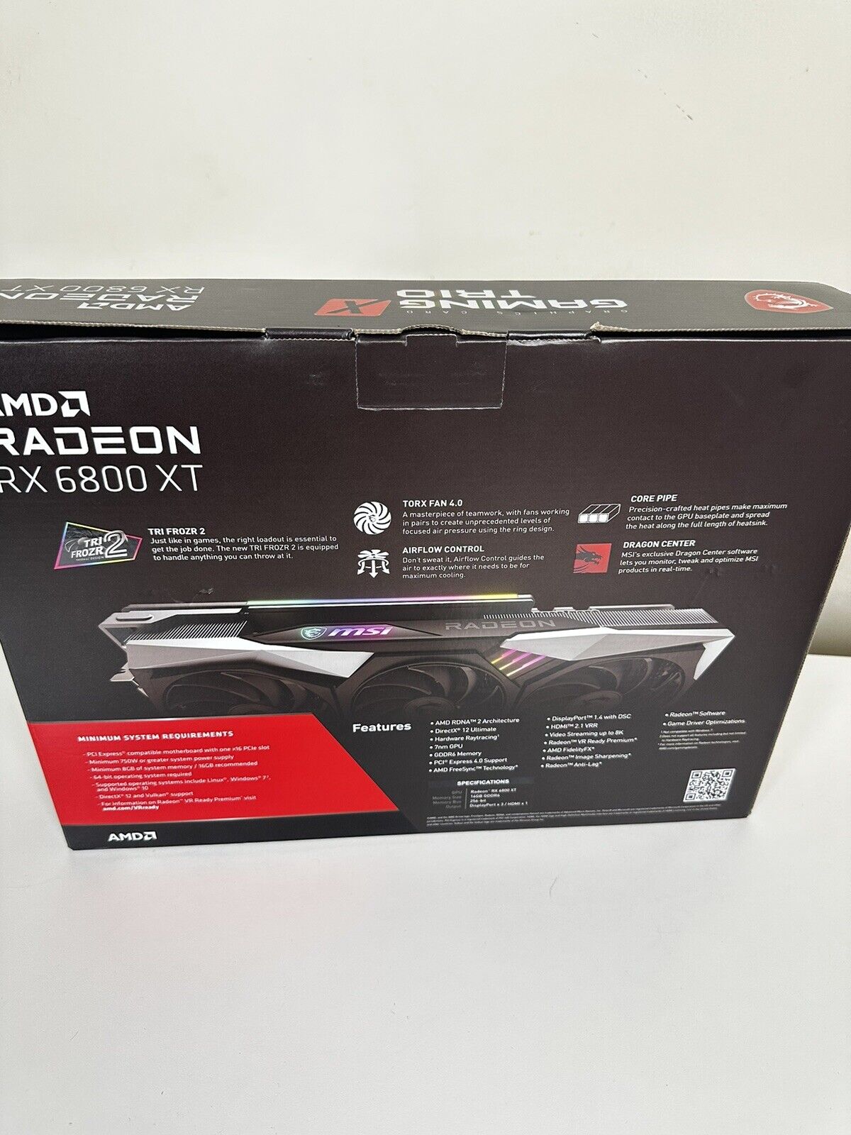 MSI Gaming Radeon RX 6800 XT 16GB GDRR6 256-Bit HDMI/DP 2285 MHz