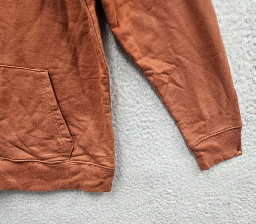 Gap Girls Sweatshirt Medium Brown Logo Print Cotton Blend Hooded Long Sleeve Fit - Picture 5 of 16