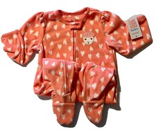 Carter's Girls NEW Sz 2T Footed Fleece Pajamas Blanket Sleeper Footie PJ NWT