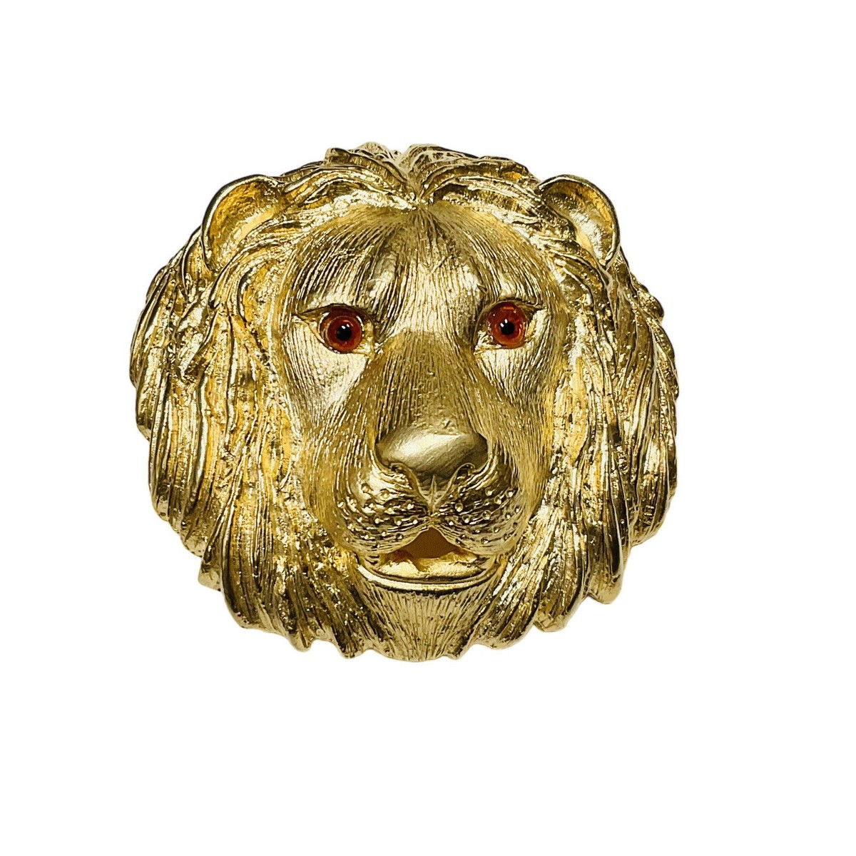 Vintage Silver/Gold Heavy Metal Lion Heads Belt Buckle Unisex Lion Head Belt Buckle - Etsy main image 4