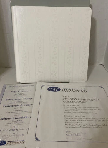 Creative Memories Wedding Scrapbooking Strap-Hinge Albums